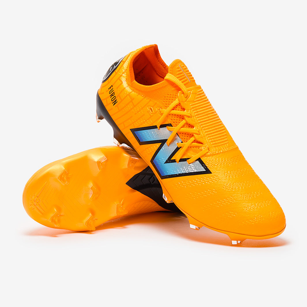New Balance Furon V7+ Pro Firm Ground - Orange/Blue - Adult Boots