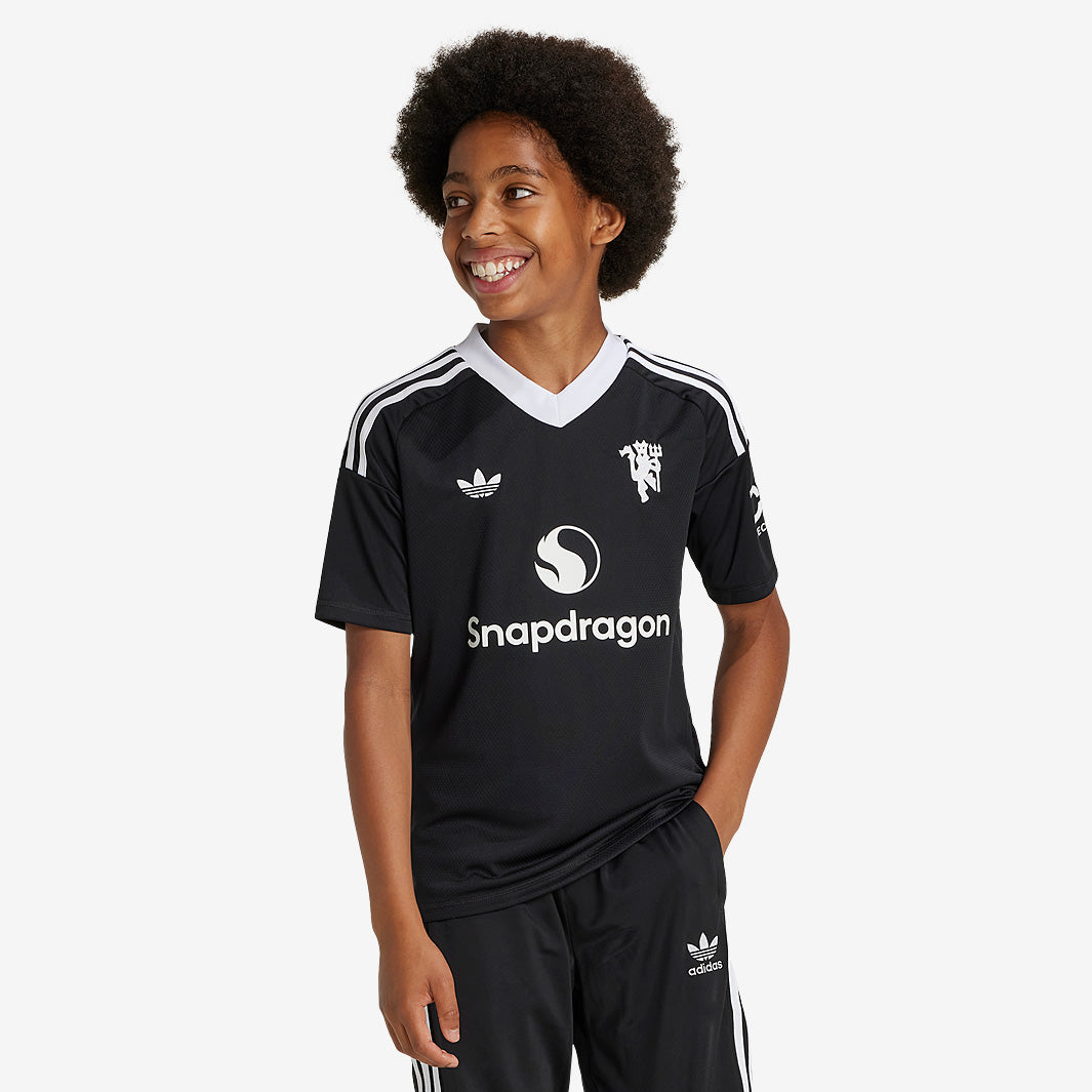adidas Manchester United 24/25 Kids Third GK Shirt - Black - Mens
