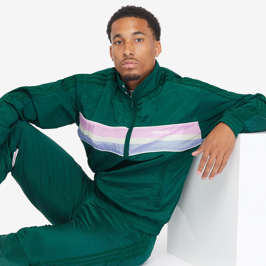 adidas Originals 80's Woven Track Top - Collegiate Green - Tops