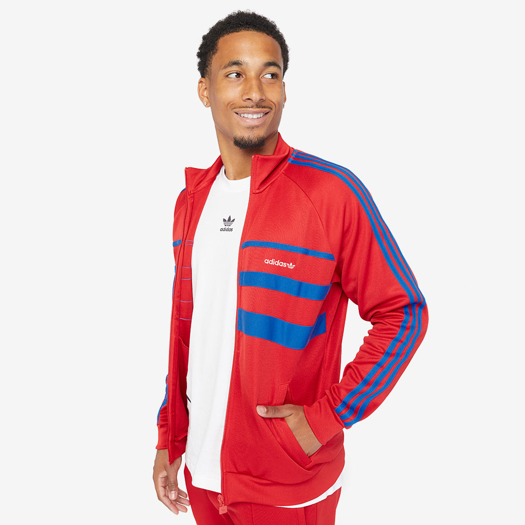adidas Originals The First Track Top - Better Scarlet - Tops adidas Originals The First Track Top - Better Scarlet - Tops
