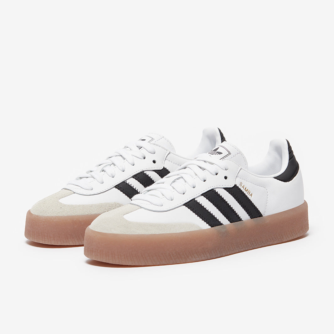 adidas Originals Womens Sambae - Ftw White/Core Black/Metallic Gold -  Trainers - Womens Shoes