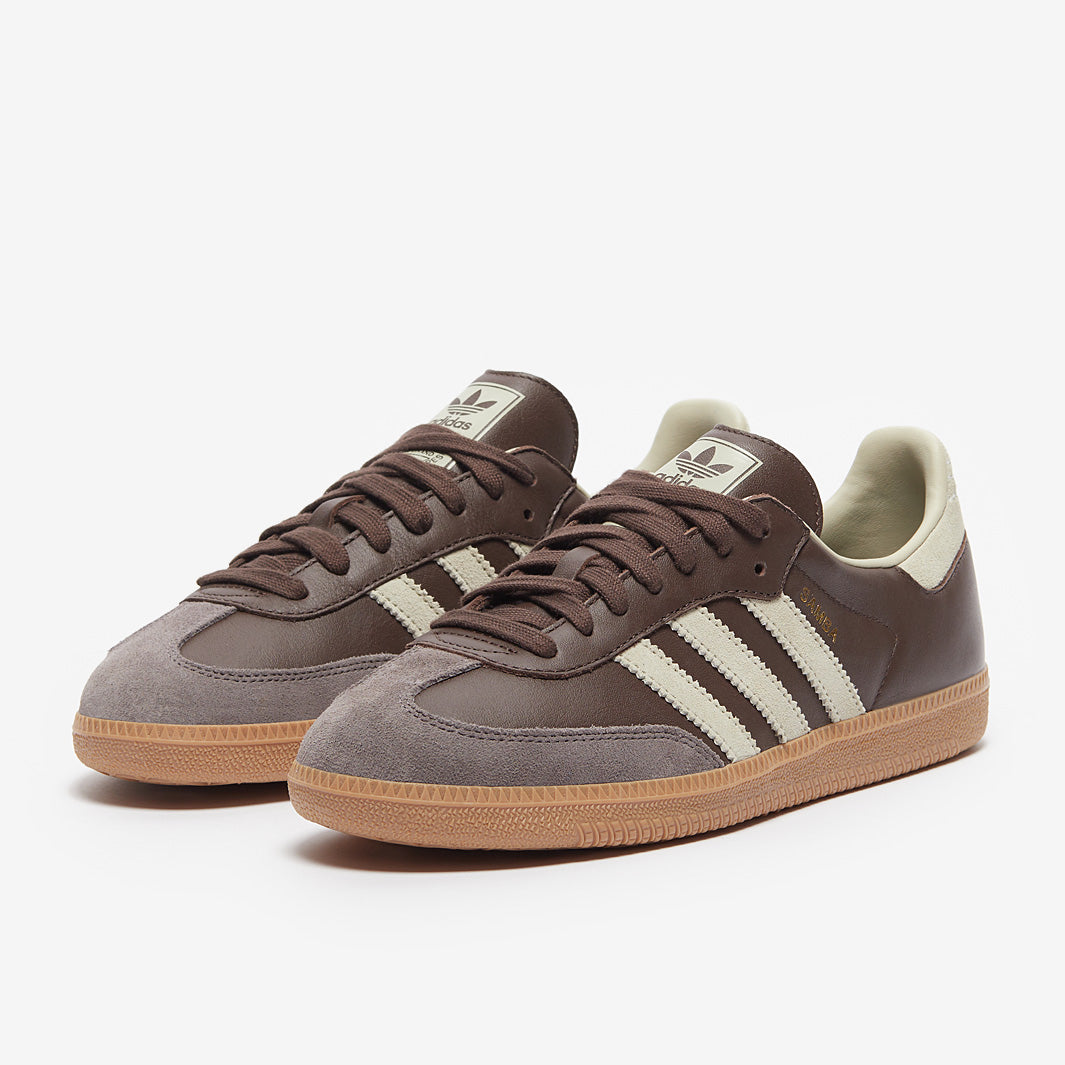 adidas Originals Samba OG - Brown/Putty Grey/Metallic Gold - Trainers - Mens Shoes adidas Originals Samba OG - Brown/Putty Grey/Metallic Gold - Trainers - Mens Shoes