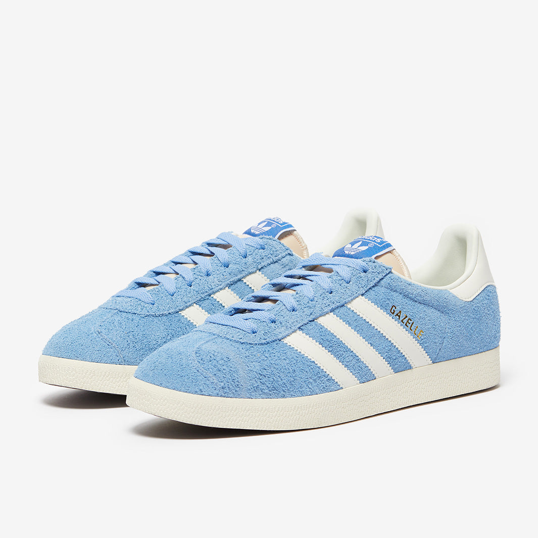 adidas Originals Gazelle - Light Blue/Off White/Cream White - Trainers -  Mens Shoes