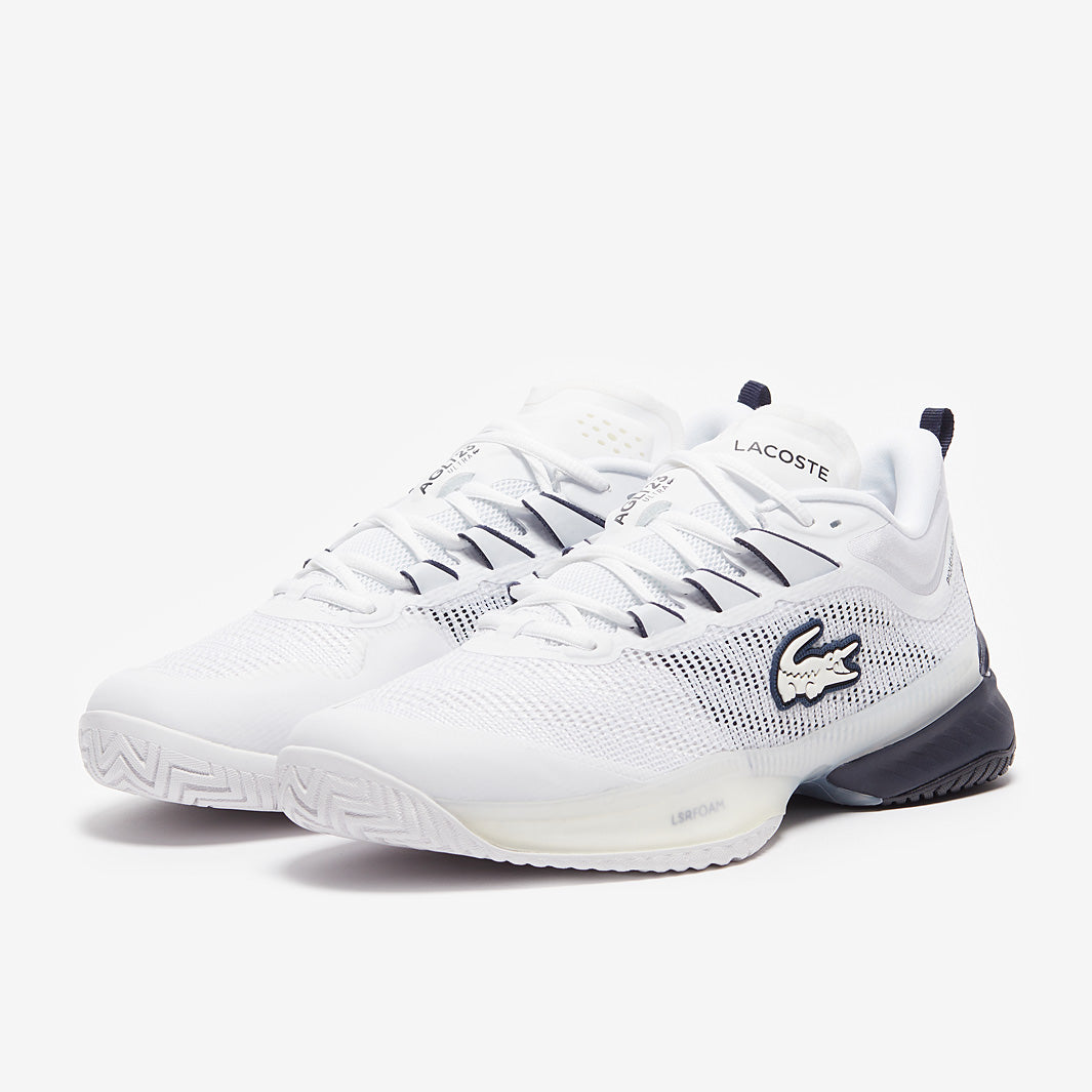 Lacoste Men’s White and Navy AG-LT23 Athletic Tennis Court Shoes Lacoste AG-LT23 Ultra All-Court Mens Tennis Shoes  main image 3