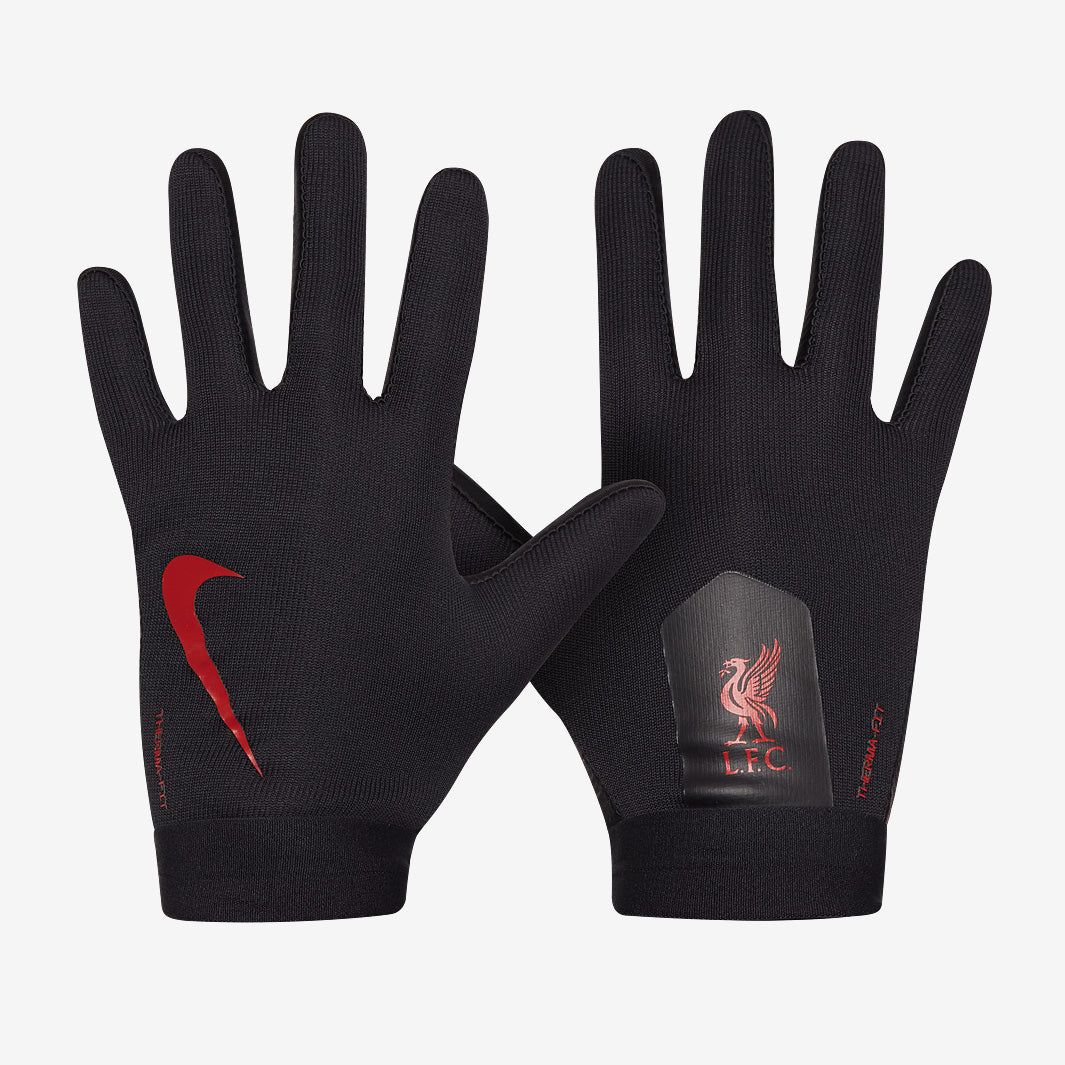 nike liverpool handschuhe Nike Liverpool Academy Thermafit Gloves - Black/Gym Red