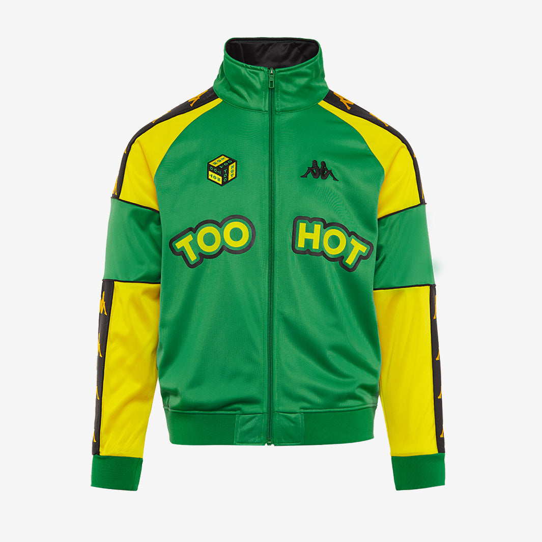 Kappa Jamaica 2024 x Too Hot Track Top - Green/Yellow/Black - Mens