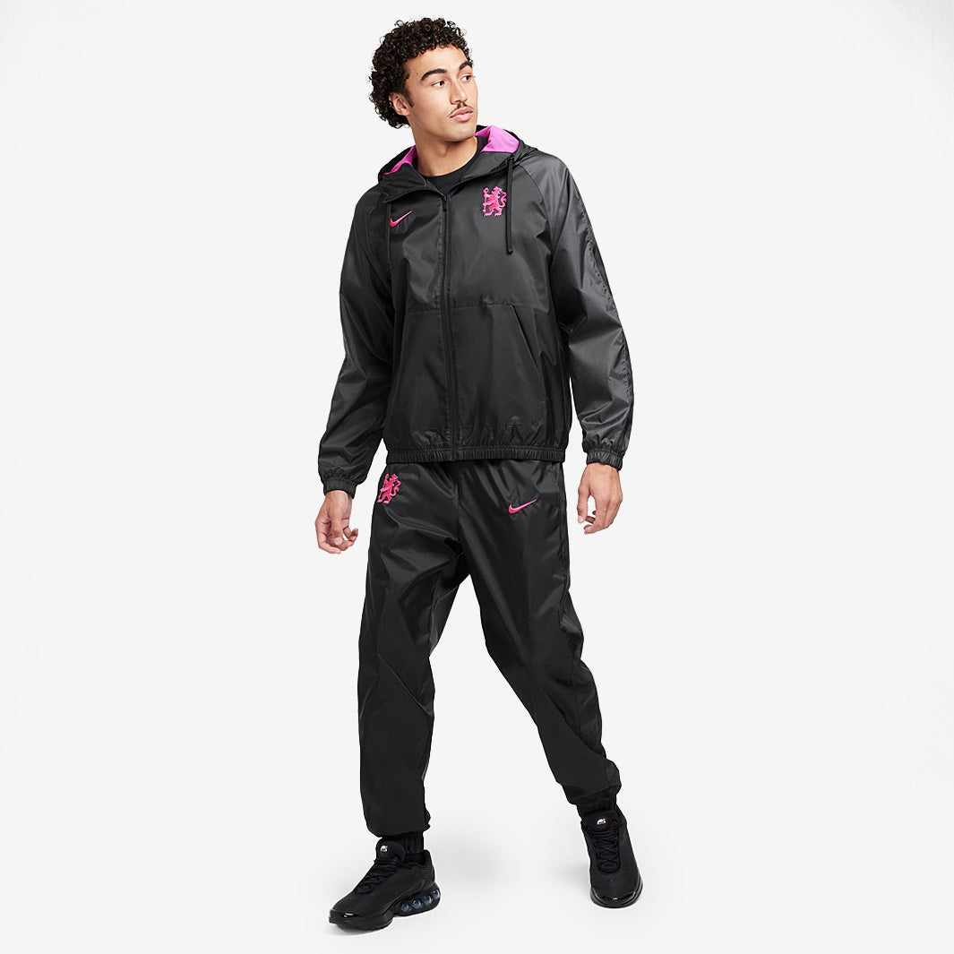 Nike Chelsea 24/25 NSW Woven Third Tracksuit - Black/Anthracite