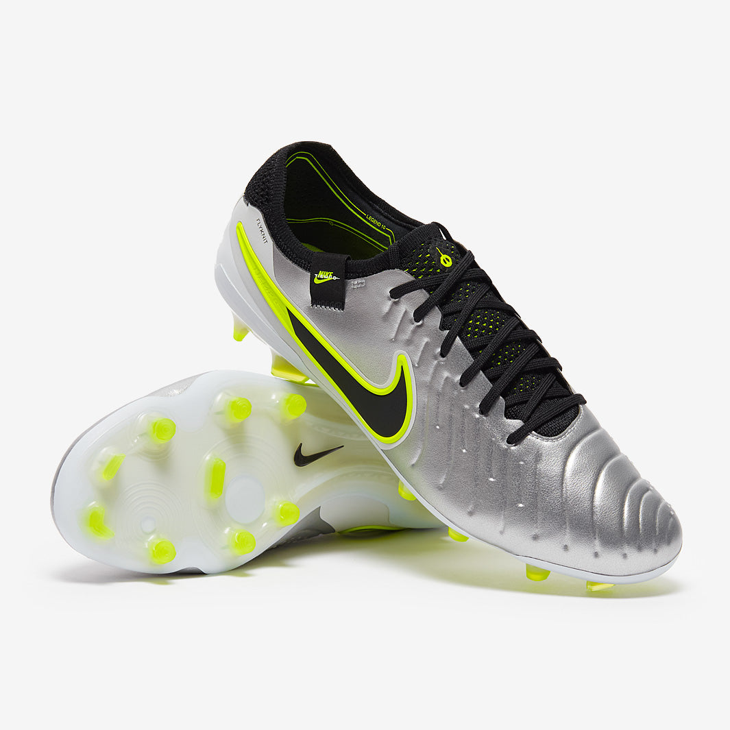 Nike Tiempo Legend X Elite Firm Ground - Metallic Silver/Black