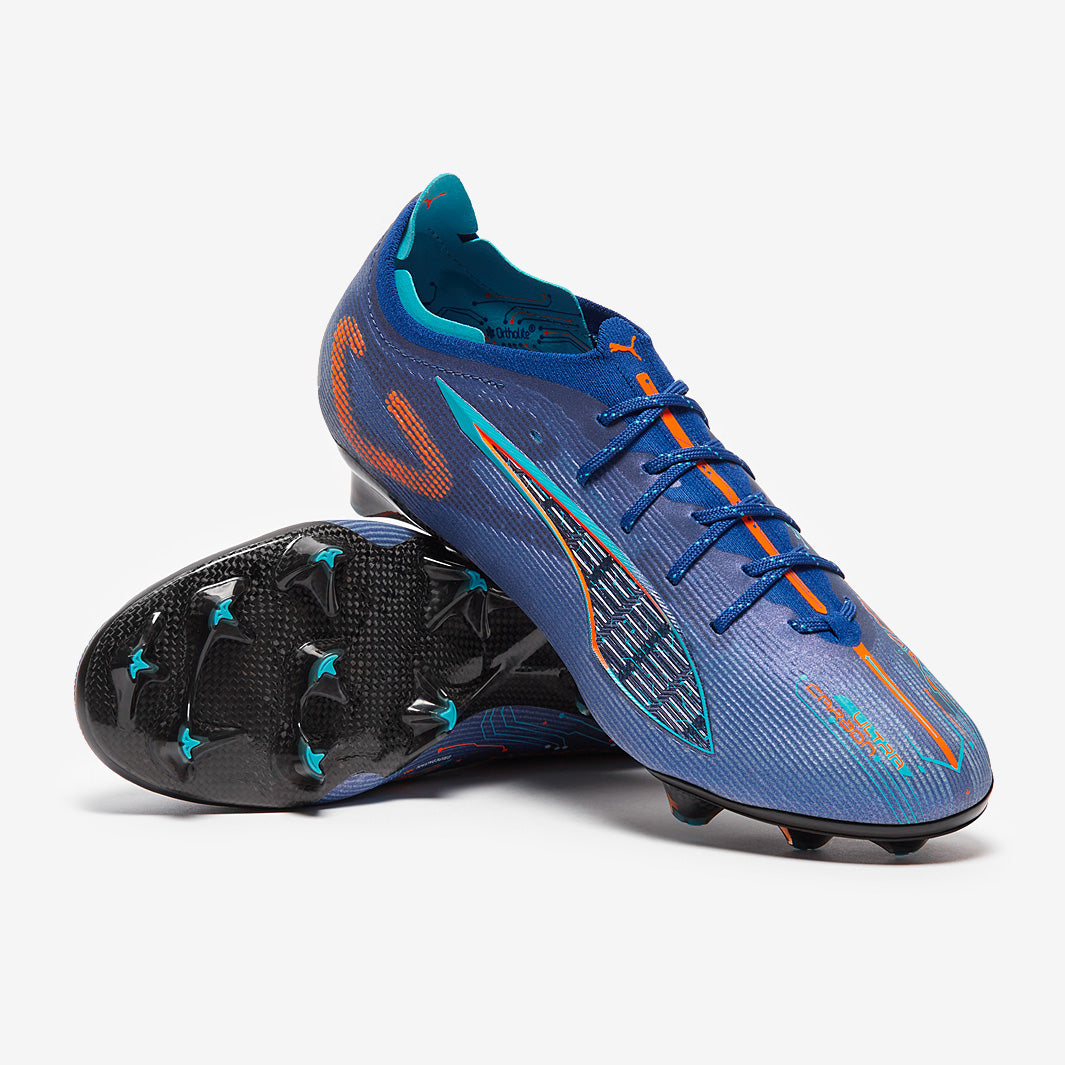 Puma Ultra 5 Carbon Speed SE Firm Ground - Vivid Blue/Heat Fire