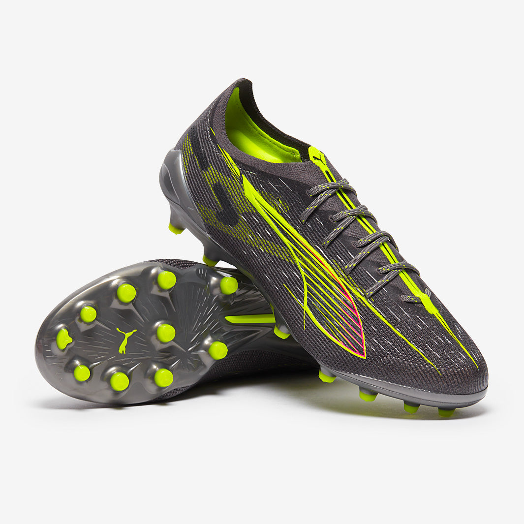 Puma Ultra 5 Ultimate Artificial Grass - Matte Aged Silver/Yellow