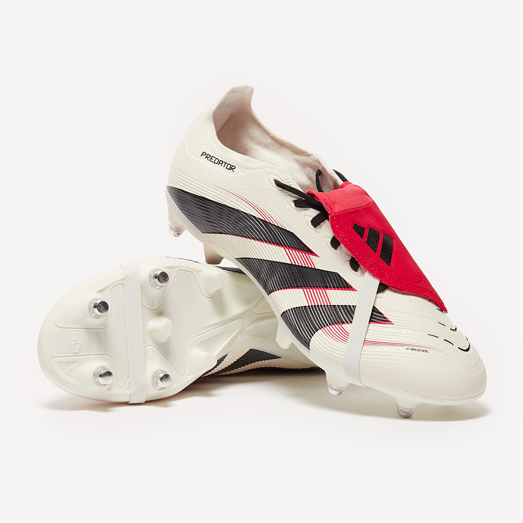 adidas Predator League Tongue SG - Off White/Core Black/Pure Ruby