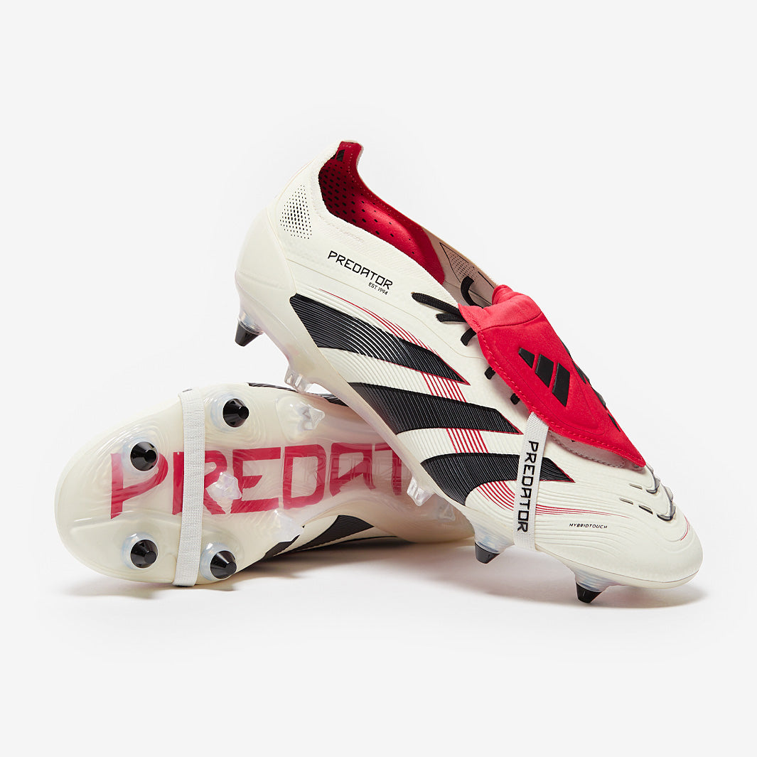 adidas Predator Elite Tongue SG - Off White/Core Black/Pure Ruby