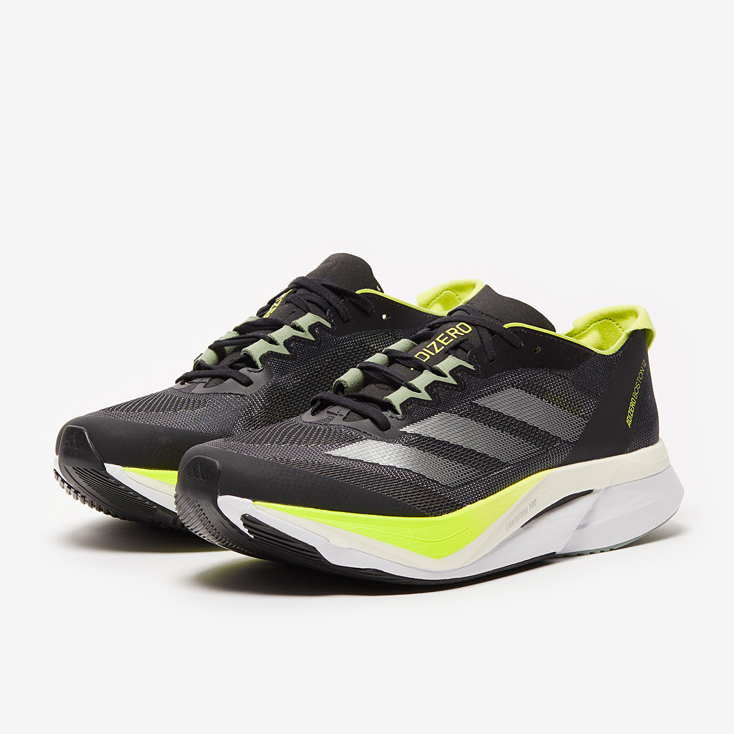 adidas adizero Boston 12 - Aurora Ink/Silver Metallic/Pulse Lime