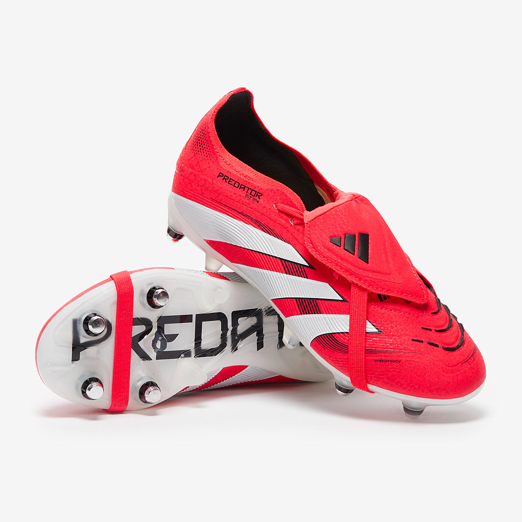adidas Kids Predator Elite Tongue Soft Ground - Lucid Red/White