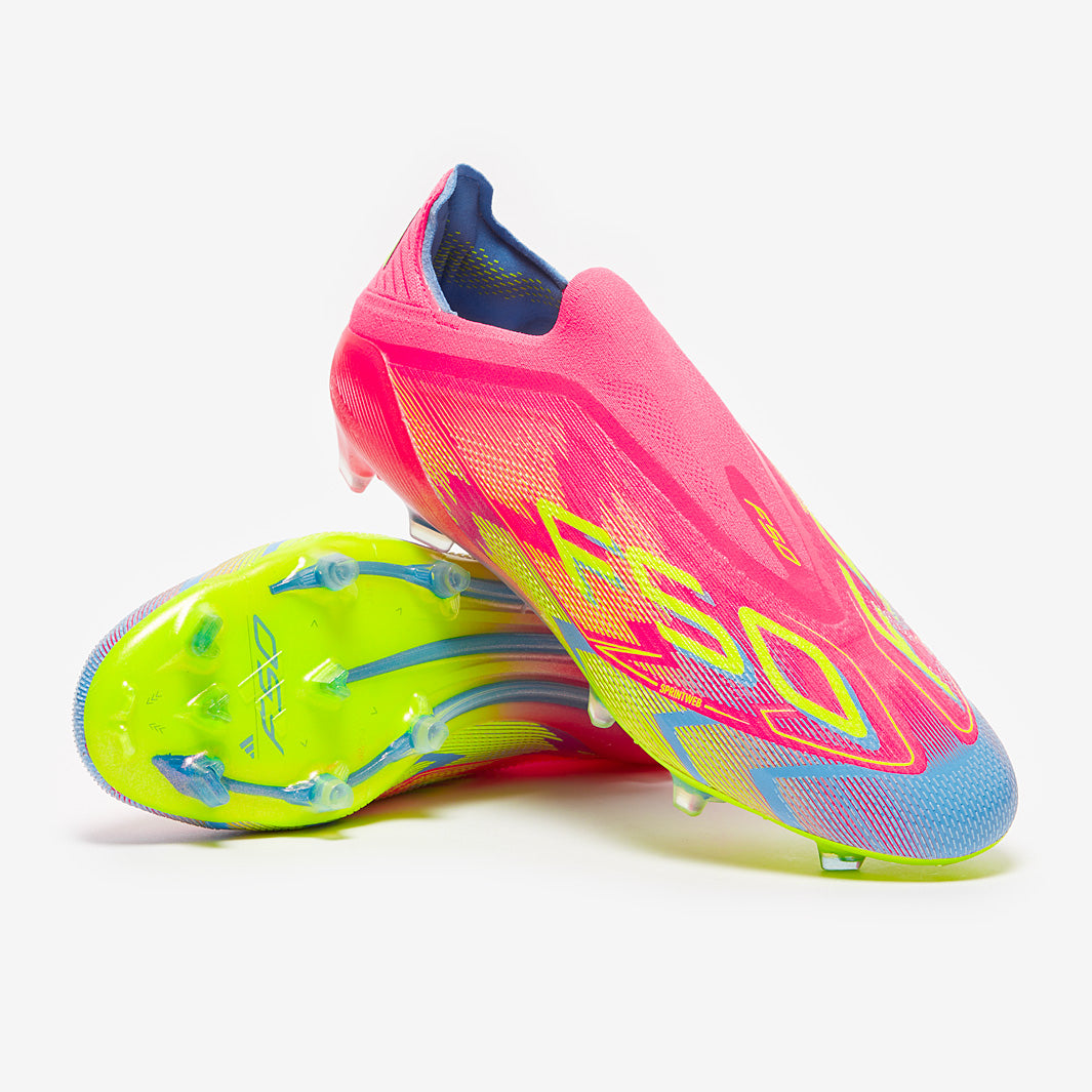adidas F50 Elite Laceless Firm Ground - Lucid Pink/Lucid Lemon