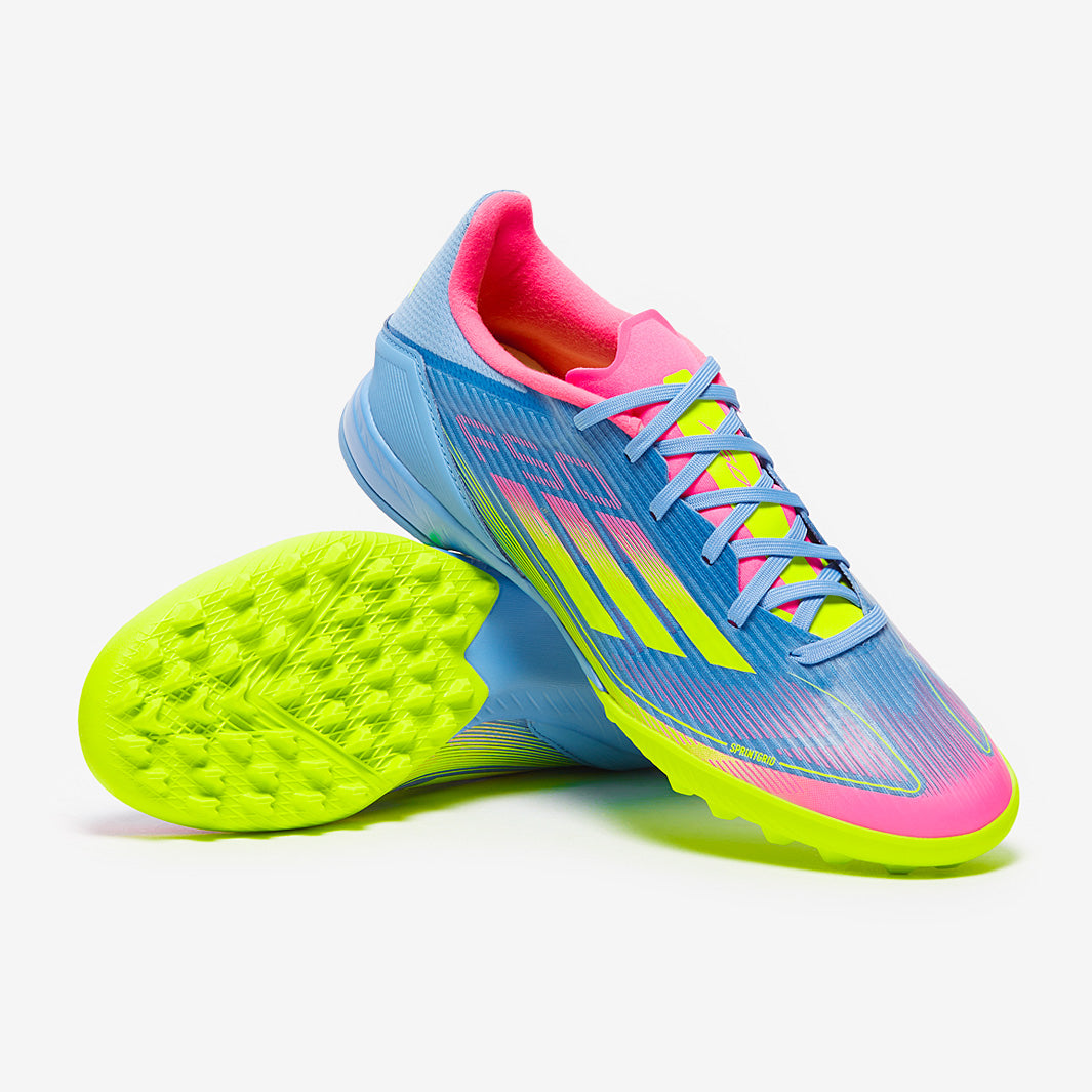 adidas F50 League Turf - Blue Fusion/Lucid Lemon/Lucid Pink