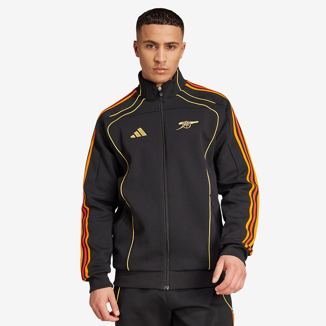 adidas Arsenal x NTS DoubleKnit Track Top - Black - Mens Replica