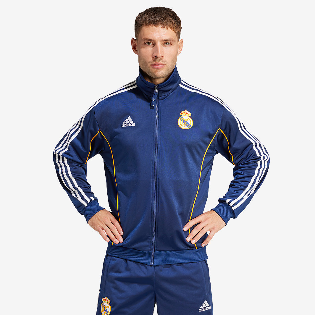  Real Madrid ジャージ XLサイズ ブルー　アディダス adidas Originals Real Madrid 1999 Track Top - Dark Blue - Mens Replica
