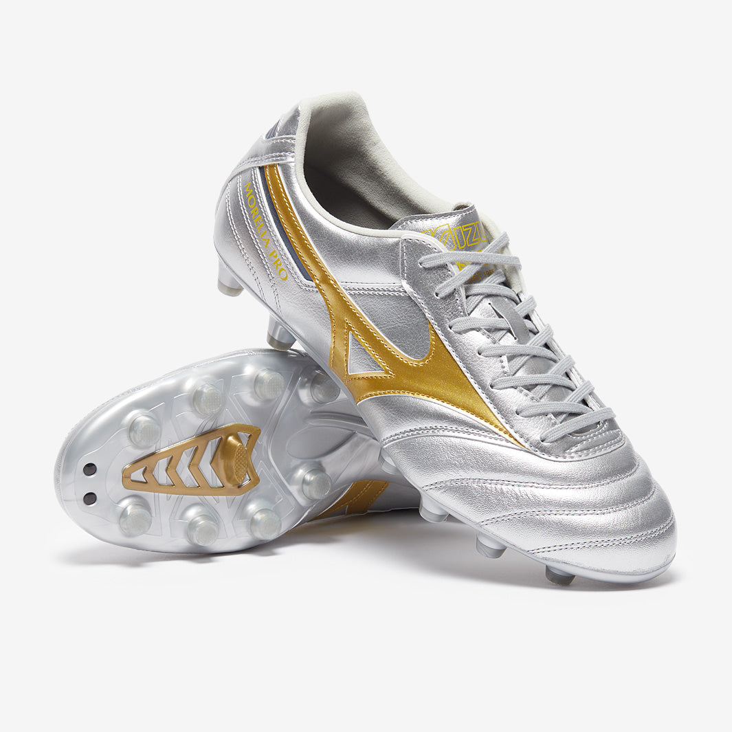 Mizuno Morelia II Pro FG - Galaxy Silver/Gold/Gold - Adult Boots