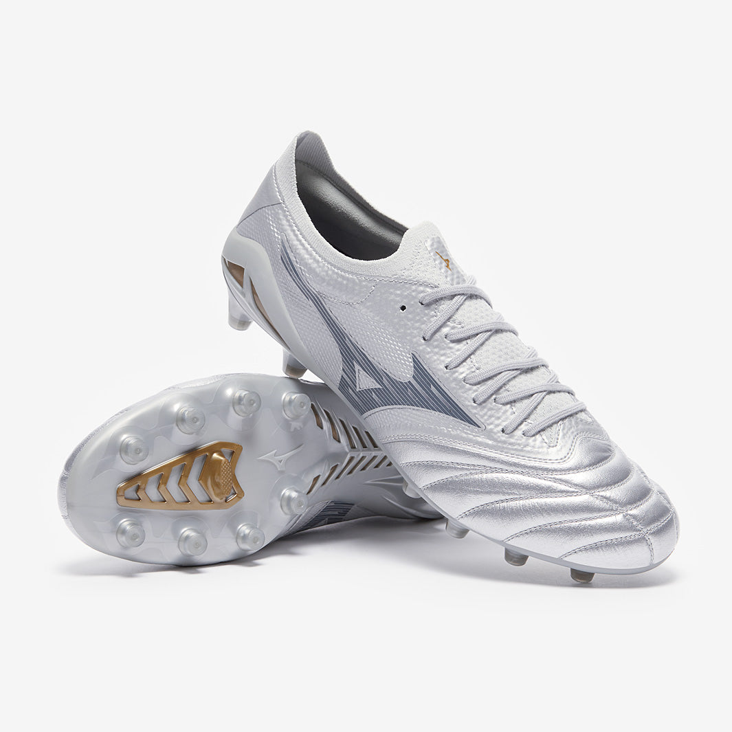 Mizuno Morelia Neo IV Beta Elite FG - Galaxy Silver/Gold/Cool Gray