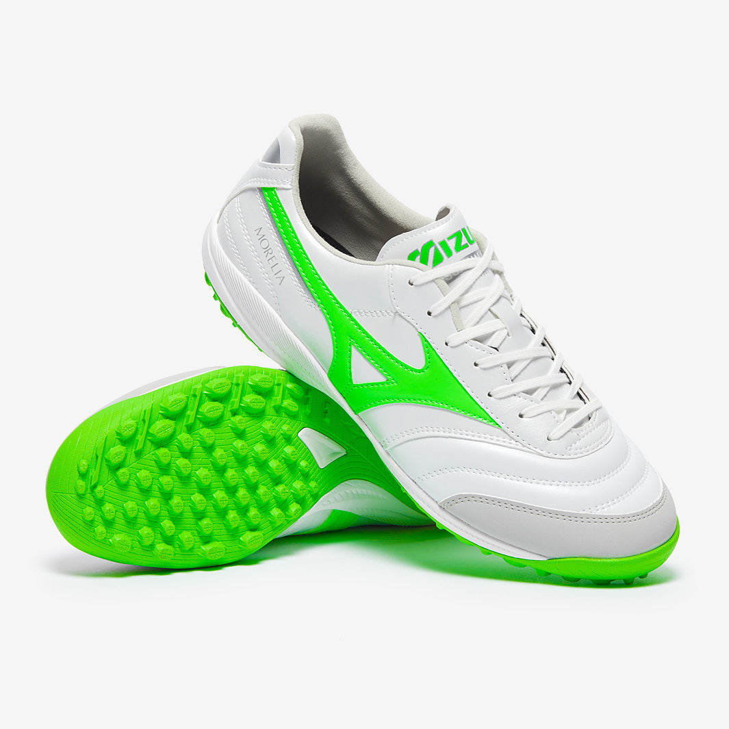 Mizuno Morelia Sala Pro TF - White/Neon Green/Galaxy Silver