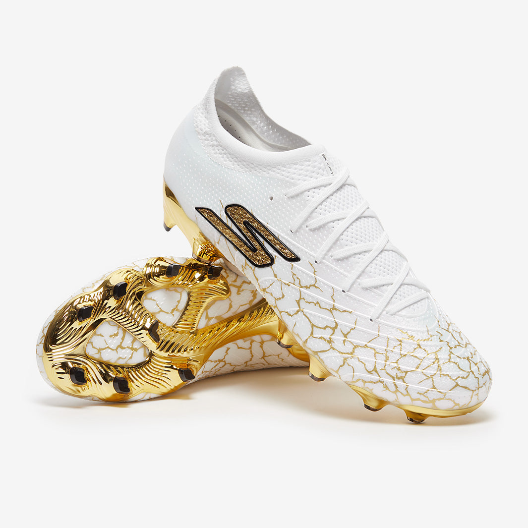Skechers SKX 01 Elite Firm Ground - White/Gold - Adult Boots