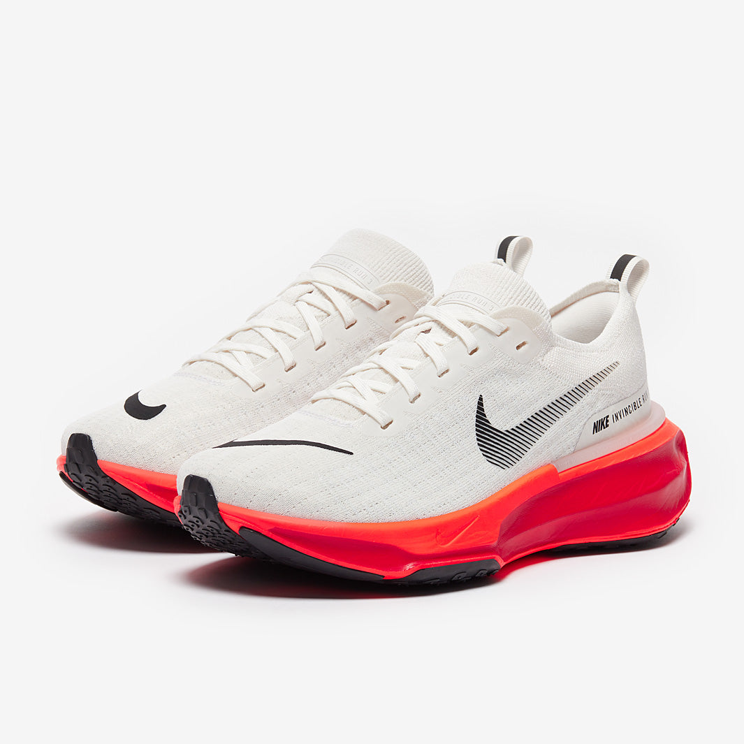 Nike Invincible Run 3 ホワイト/オレンジ/ブラック Nike ZoomX Invincible Run FlyKnit 3 - Phantom/Black/Bright Crimson