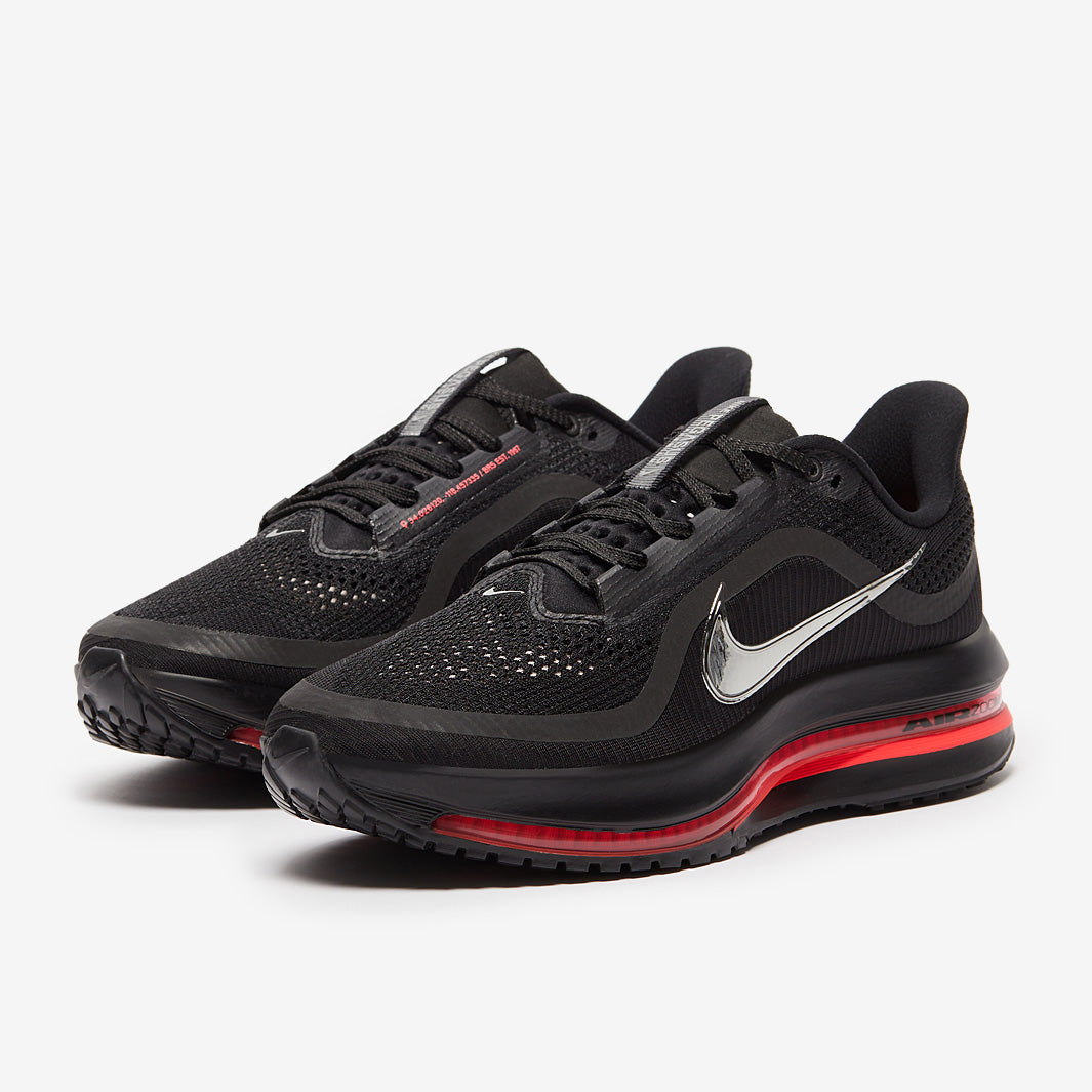 Nike Pegasus Premium - Black/Metallic Silver/Bright Crimson - Mens