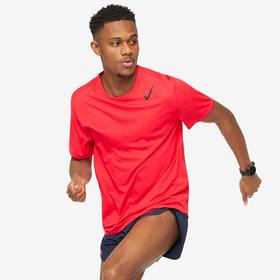 Nike Dri-FIT ADV Aeroswift T-Shirt - Lt Crimson/Black - Mens Clothing