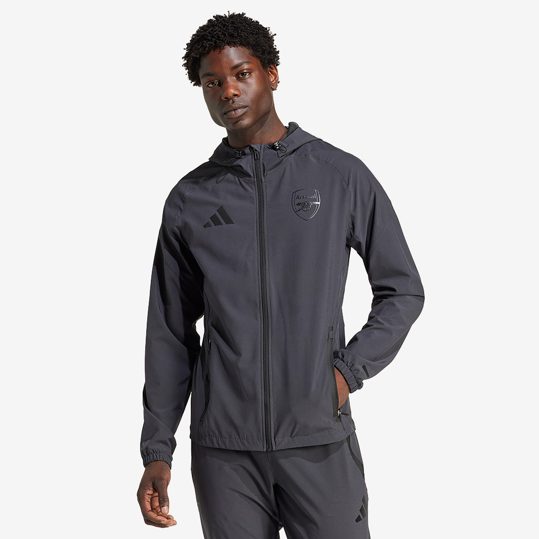 adidas Arsenal 24/25 Vis Tech Travel Jacket - Team Mid Grey - Mens