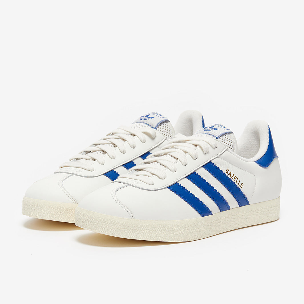 adidas gazelle silver green womens adidas Originals Gazelle - Core White/Royal Blue/Cream White - Trainers