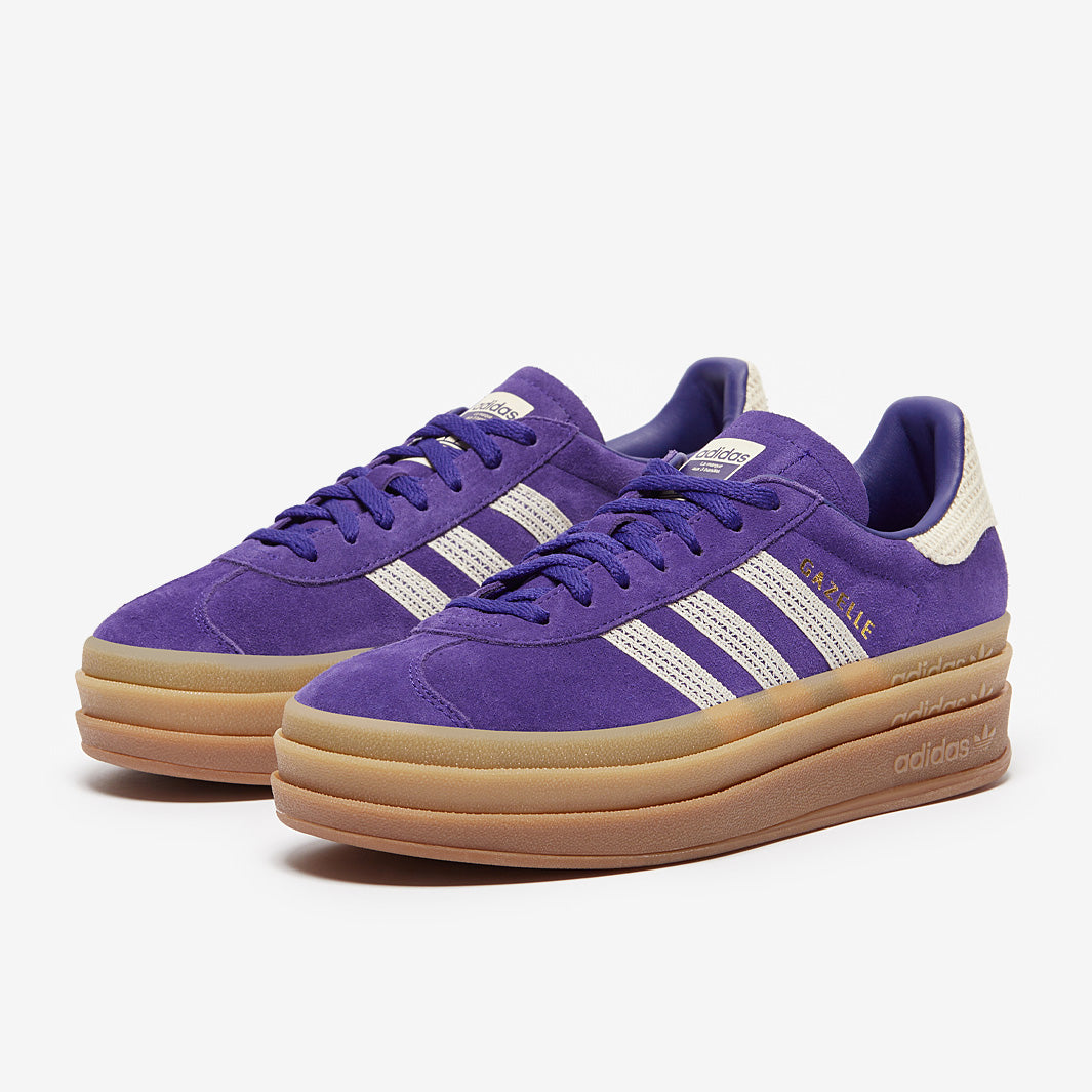 adidas gazelle silver green womens Shoes Sneakers By Adidas In Purple & Yellow, Size:7 main image 0