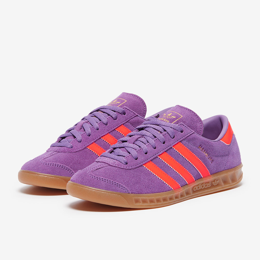 adidas Originals Womens Hamburg - Active Purple/Solar Red/Gold Metallic -  Trainers