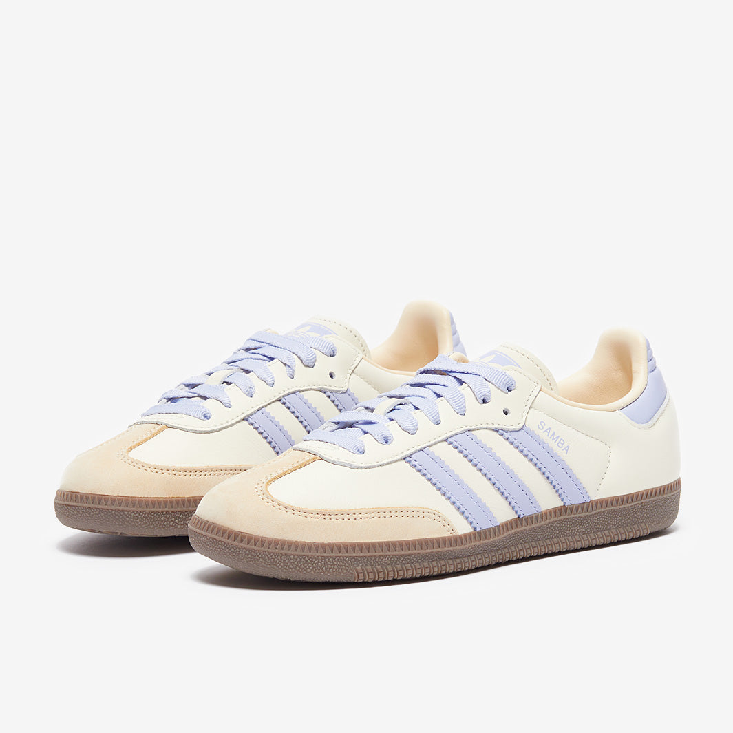 adidas Originals Womens Samba OG - Cream White/Violet Tone/Sand Strata -  Trainers