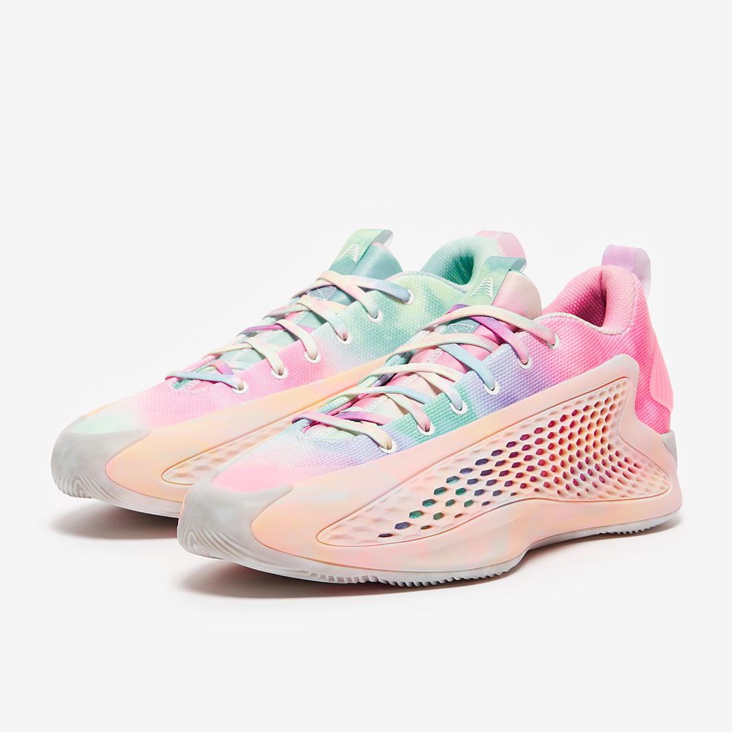 adidas Anthony Edwards 1 Low - Ftw White/Acid Orange/Bliss Pink