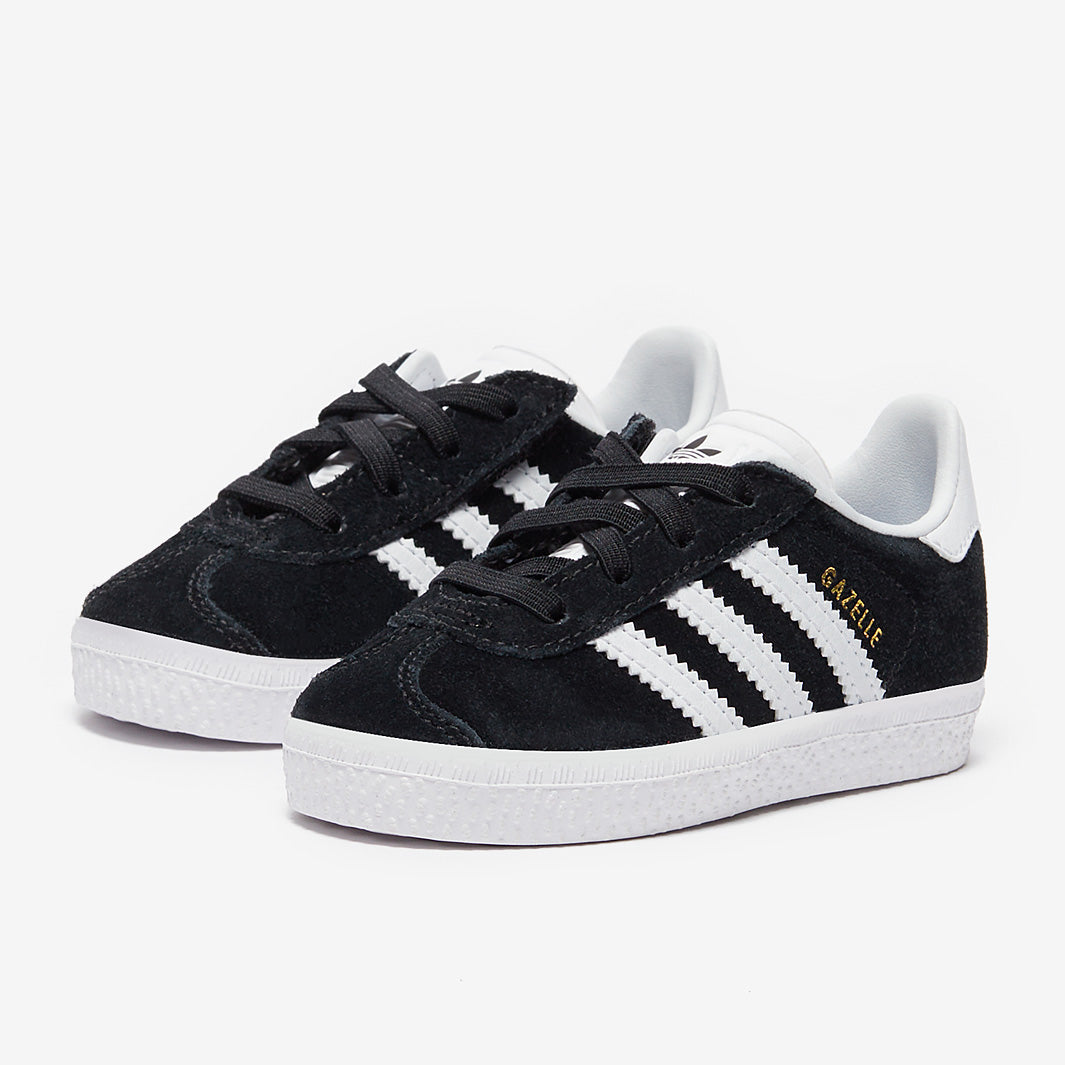adidas gazelle silver green womens adidas Originals Toddler Gazelle (TD) - Core Black/Ftw White/Gum - Trainers