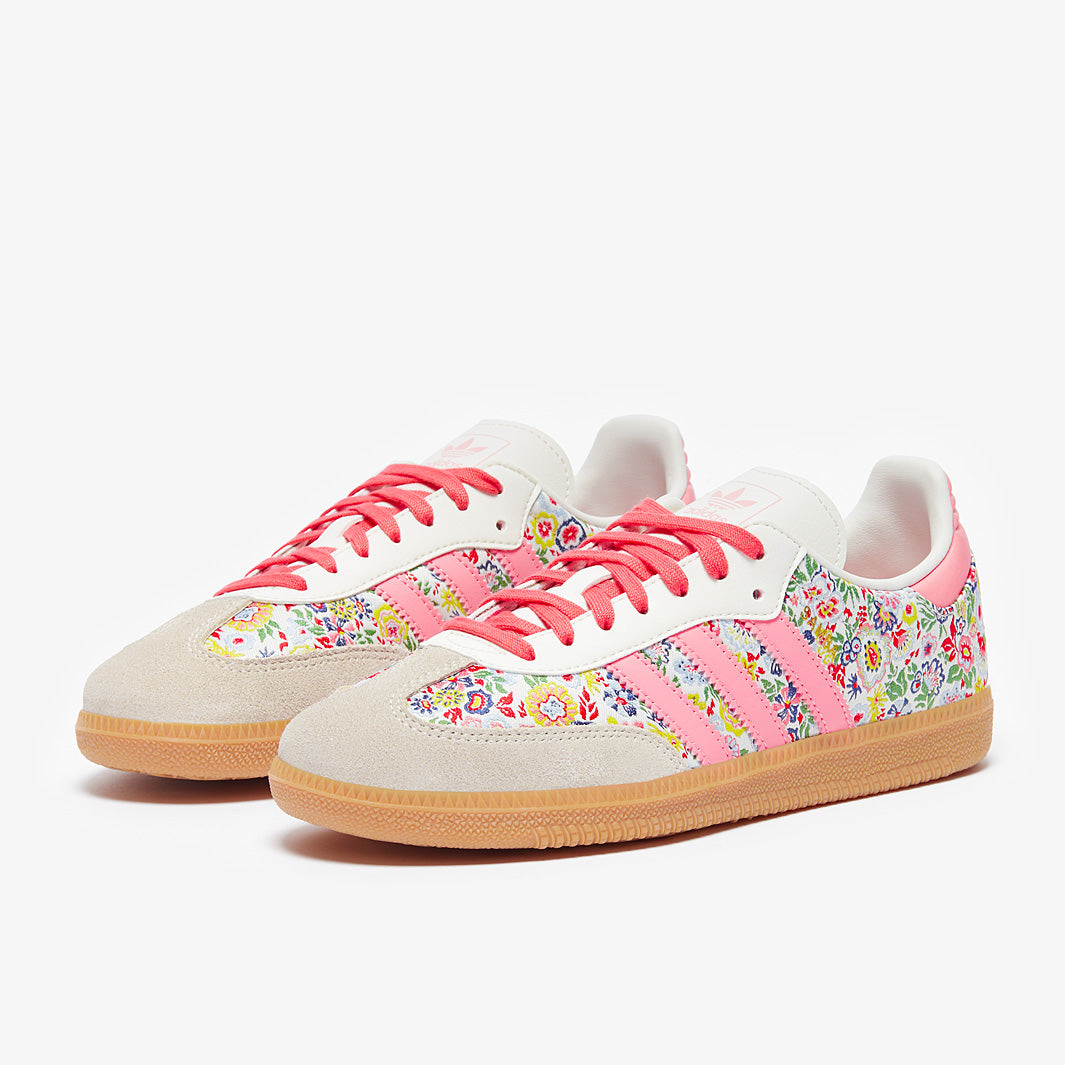adidas Originals x Liberty London Older Kids Samba OG (GS) - Grey/Pink/Muti  Color - Trainers