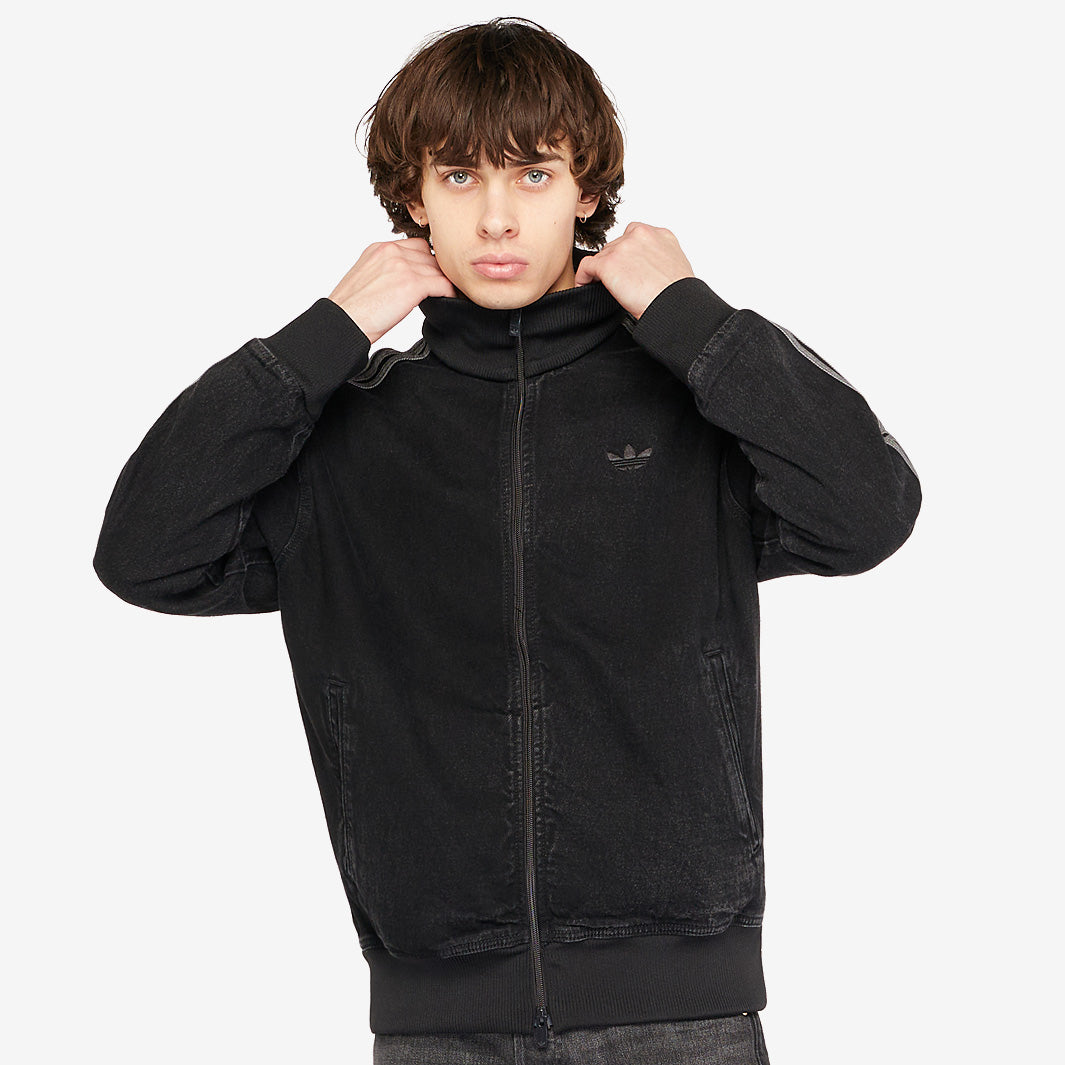 adidas Originals Adicolor Denim Firebird Track Top - True Black