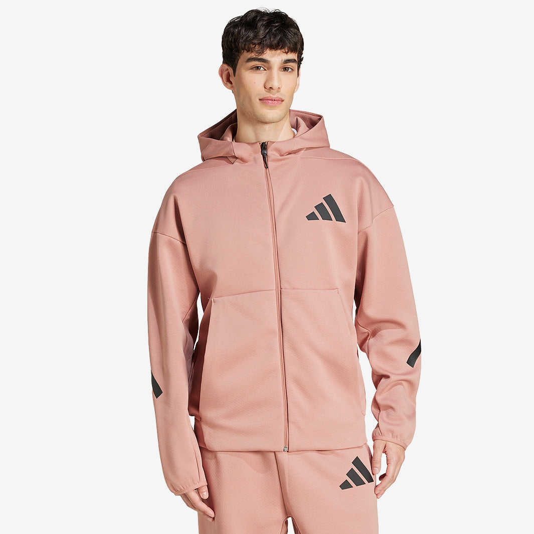 adidas Sportswear Z.N.E. Hooded Track Jacket - Warm Clay - Tops