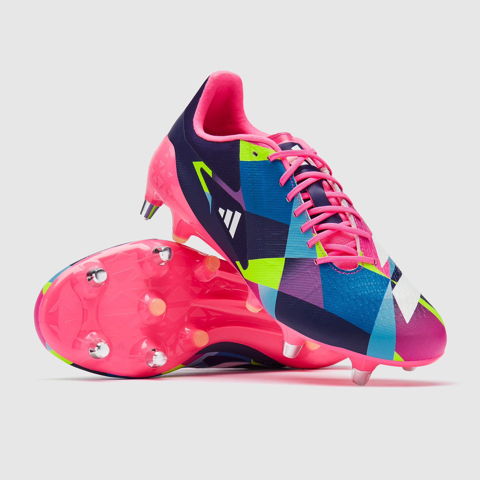 Ruis✨ adidas Adizero RS15 Pro Soft Ground Rugby Boots - Lucid Pink/Ftwr