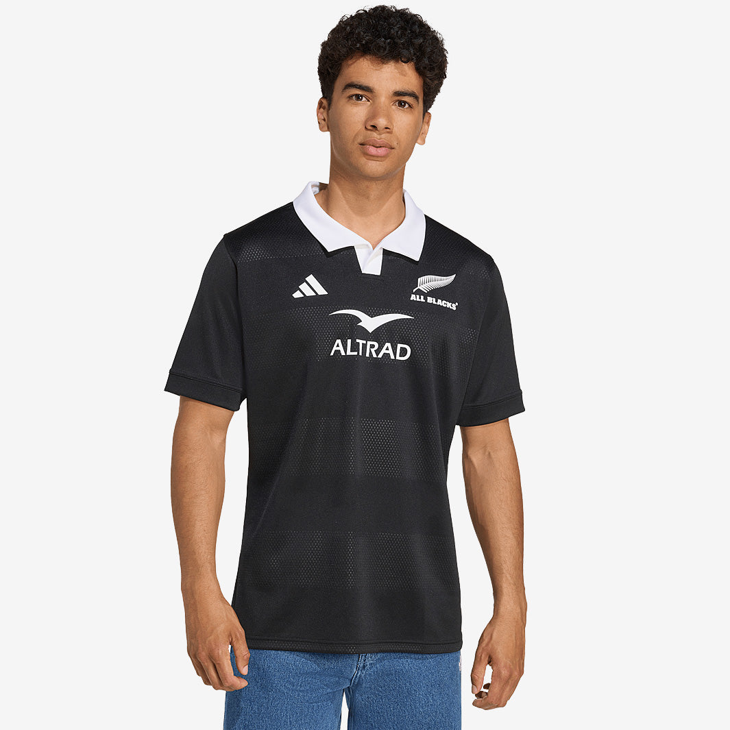 adidas New Zealand All Blacks 25/26 Home Jersey - All Black - Mens