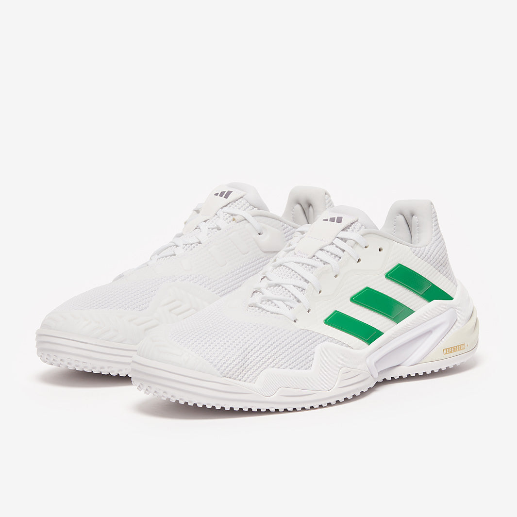 adidas Barricade 13 Grass Tennis Shoes - Ftwr White/Green/Zeromt
