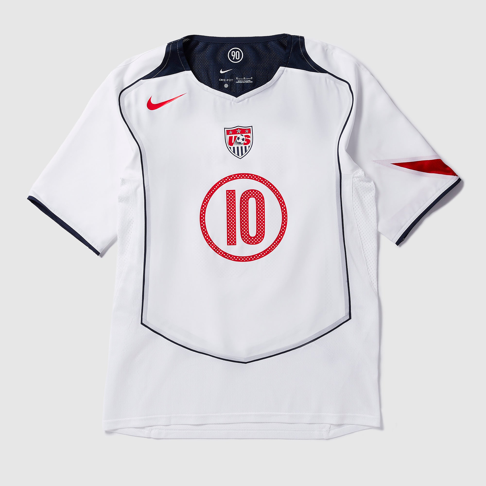Nike USA 2004 Re-Issue Shirt With Donovan 10 - White/College Navy