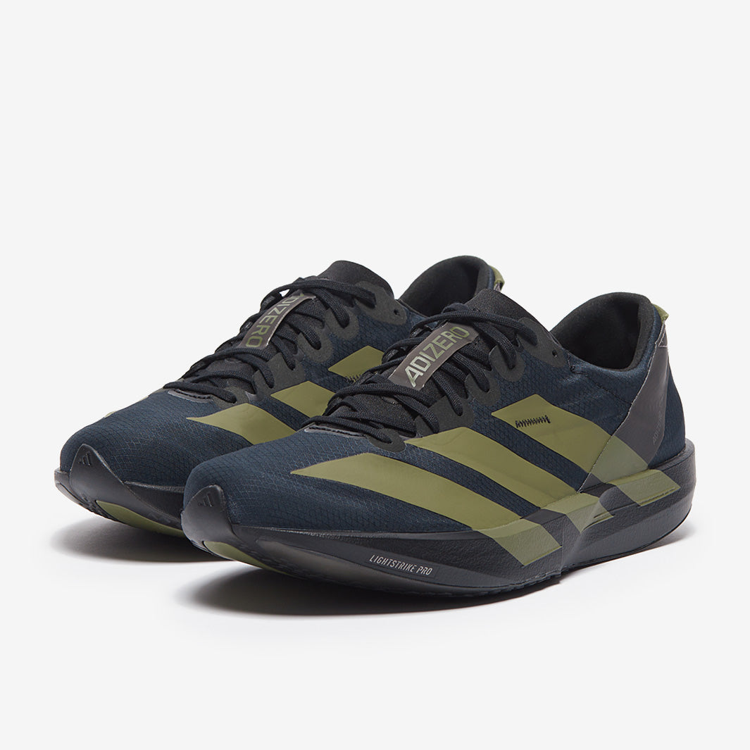 adidas adizero adios 9 - Core Black/Focus Olive/Charcoal - Mens Shoes