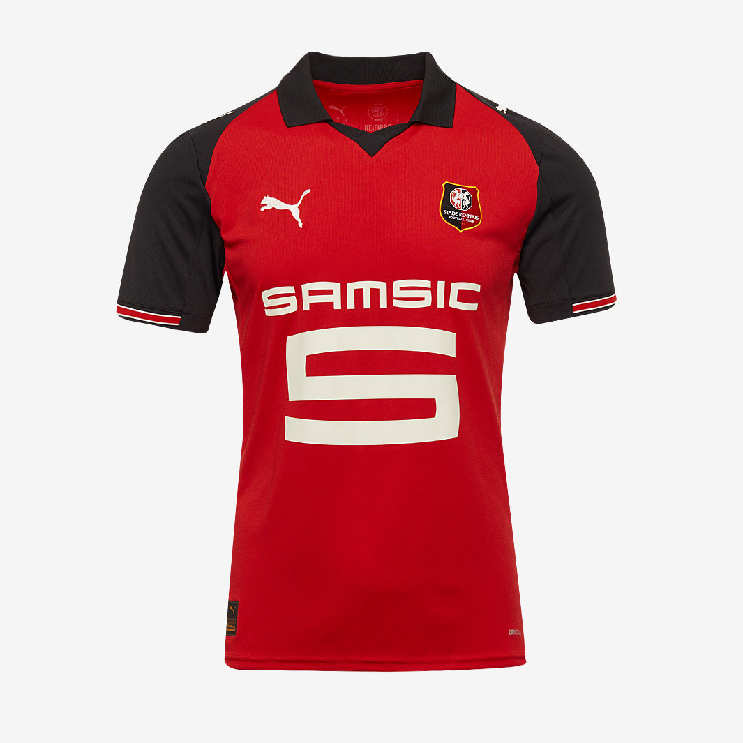Puma Stade Rennais 25/26 Home Shirt - Puma Red/Puma Black - Mens