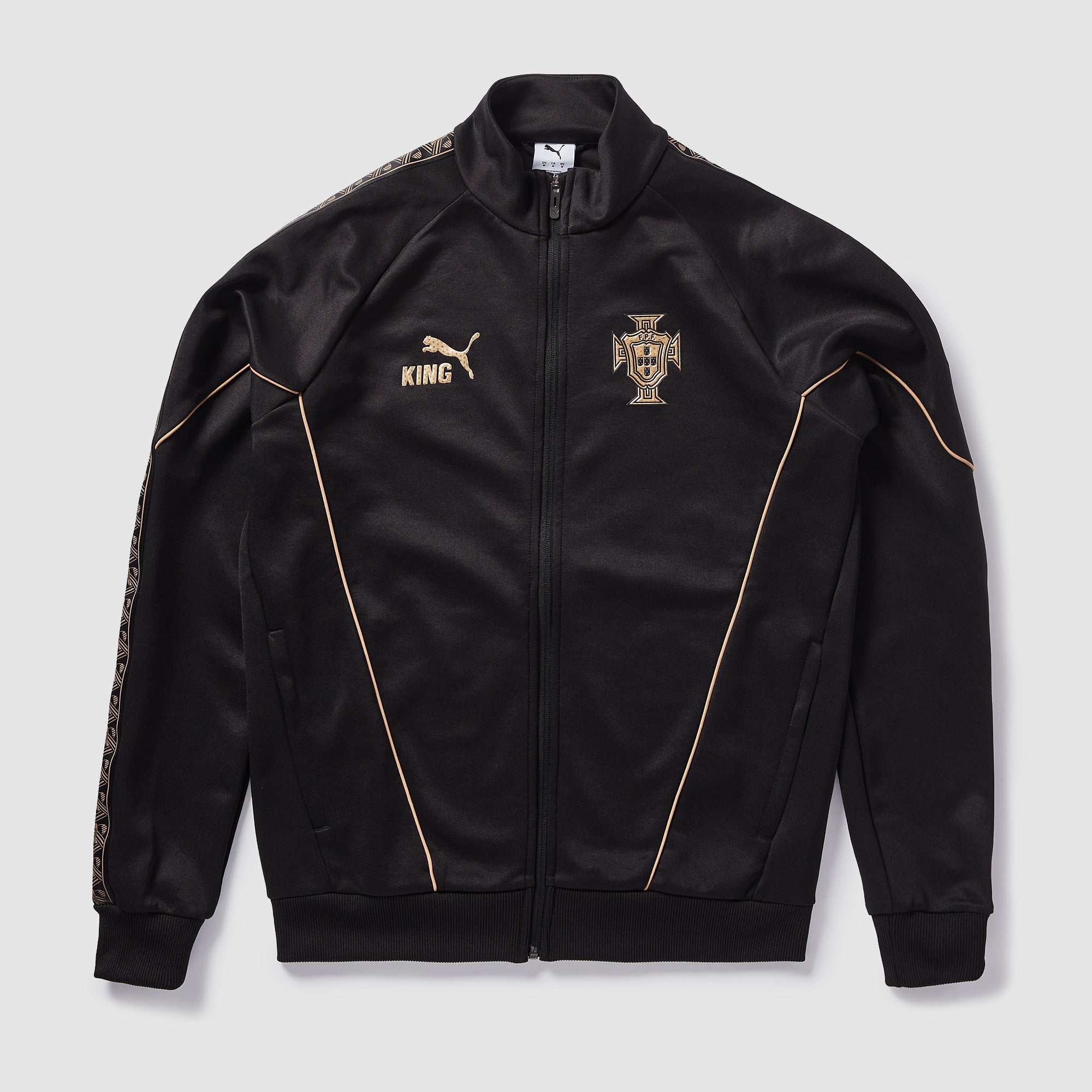 Puma Portugal 2025 SE King Anthem Jacket - Puma Black/Puma Gold