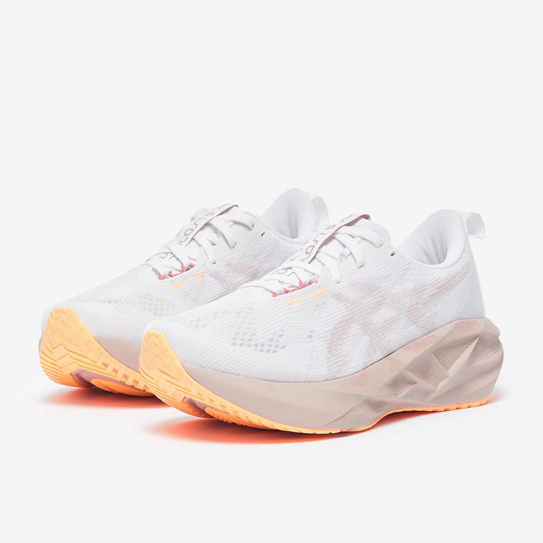 Asics Womens Novablast 5 - White/Fawn - Womens Shoes