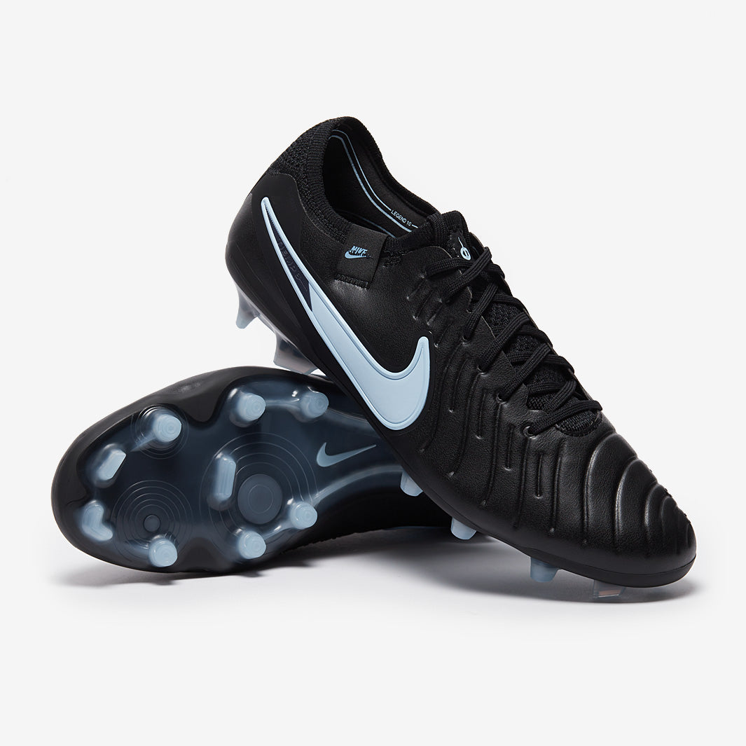 シューズ Nike Tiempo Nike Tiempo Legend X Elite Firm Ground - Black/Ice Blue - Adult Boots
