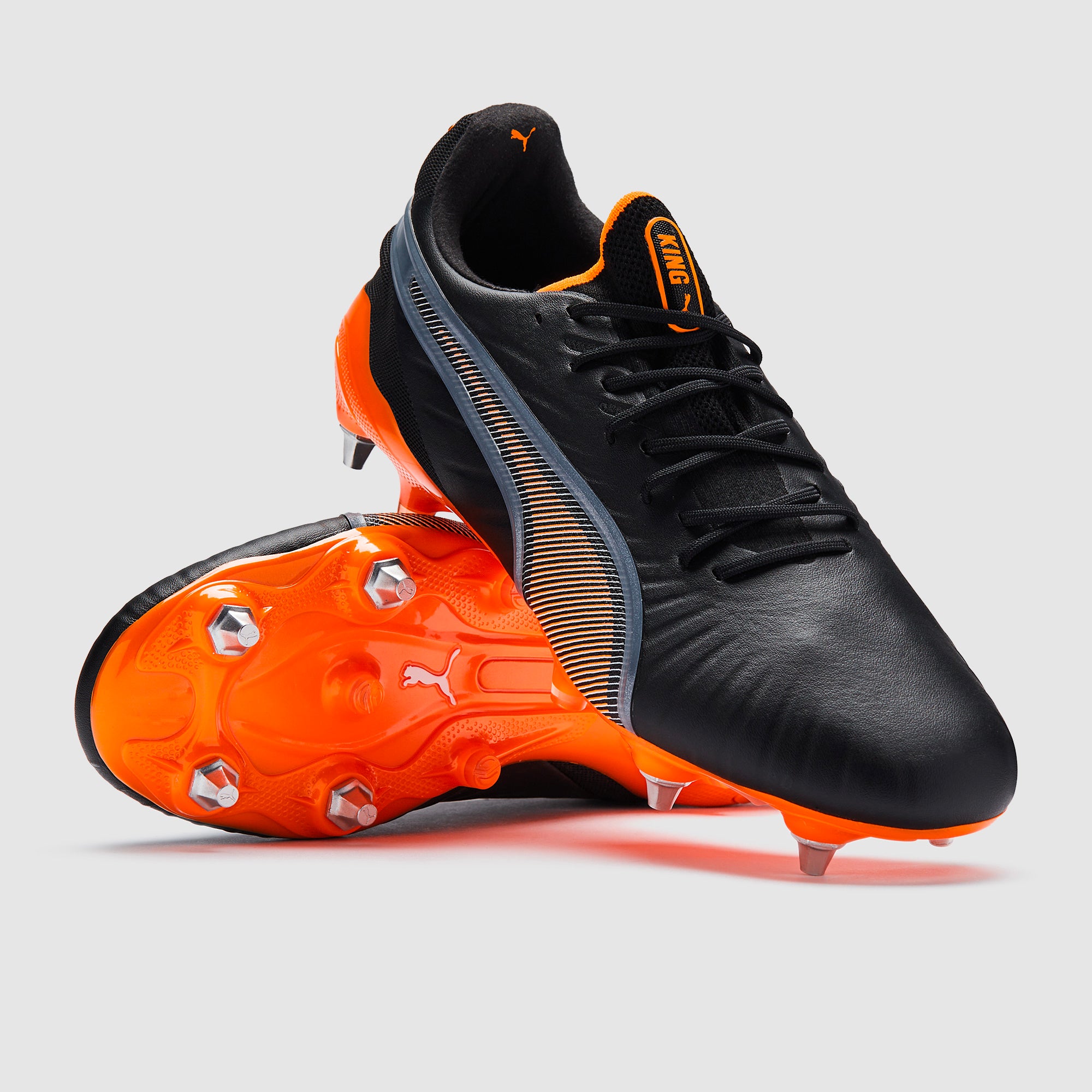 Puma King Ultimate MxSG - Puma Black/Heat Fire/Puma Silver - Adult