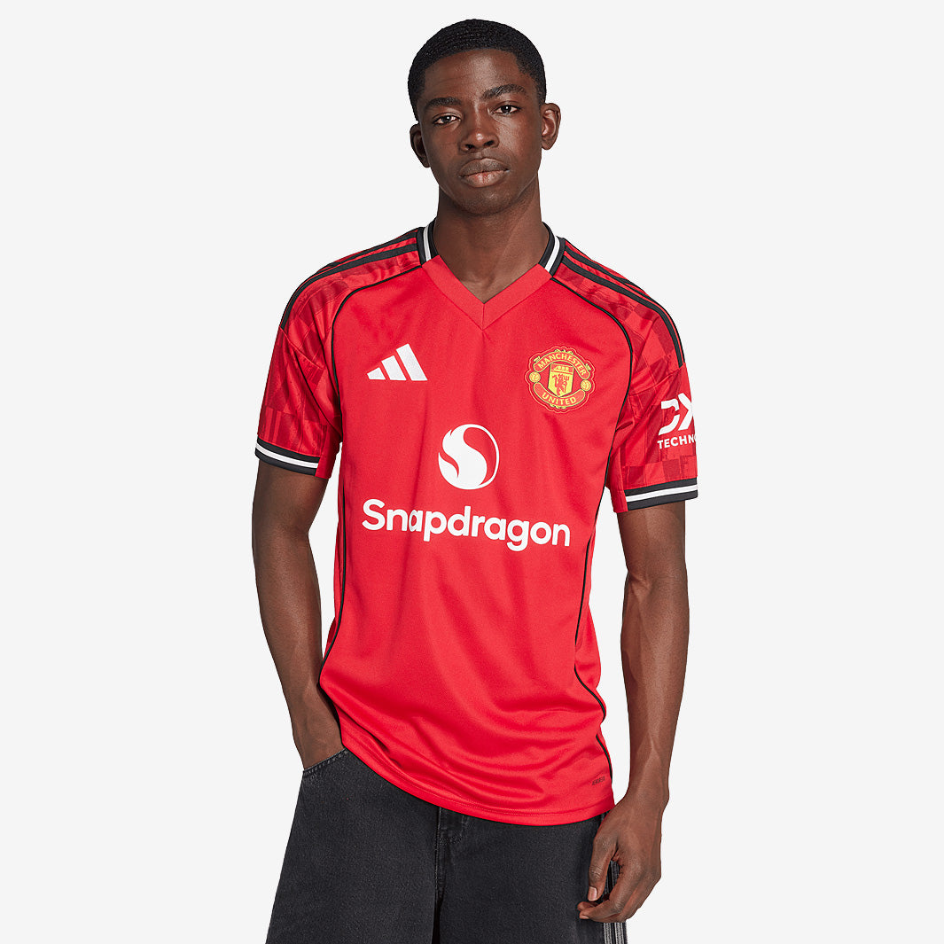 adidas Manchester United 25/26 Home Shirt -MUFC Red - Mens Replica